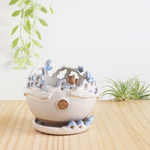 猫の棲む月夜の街・PB627・S　プランターボール　(植物なし）