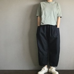 ■フーセンパンツ■ウェザーコットン■ネイビー