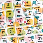 【マステシール】8月の日付