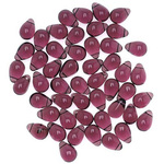 (120個) チェコドロップ(約6mm×4mm)【アメジスト】　商品番号0505173577903