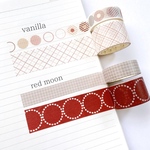 マスキングテープ2個set≪red moon≫ [M056]