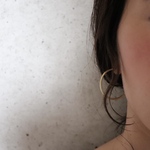 フープピアス LL/丸線 /両耳用/真鍮製