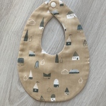 ハンドメイド スタイ　卵型　　シンプル　北欧柄