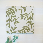 ハーブグラス柄のファブリックパネル 30cm×30cm 