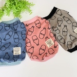 犬服『🍼ミルクください　タンクトップ』わんこ服　ピンク　ブルー　グレー　秋　冬　春