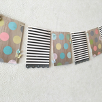 PhotoGarland＊フォトガーランド＊カラフルドット×黒白ボーダー