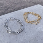 〈翌日発送可能〉W cable chain bracelet