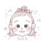 シンプルモチーフ似顔絵(顔のみ)【データ納品】