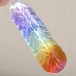 虹色の羽根：波動玉®7（オールチャクラ）【現品一点物】Glass Feather