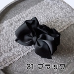 ふわり♡リボン♡バンスクリップアクセサリー⭐️31.ブラック
