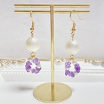 アメジスト💜リングピアス