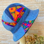 デニム×刺繍ハット