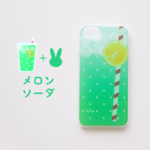 メロンソーダ　スマホケース　