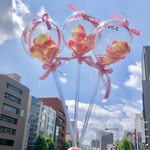 スティックバルーン　ピンキーバルーン　一本　誕生日　結婚　記念日　パーティー　母の日　クリスマス　100日　ハーフバースデー　一歳　成人式　卒業　卒部　入学　発表会　七五三　撮影