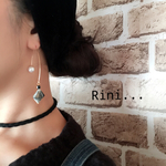 モノトーン ＊ pearlキャッチピアス