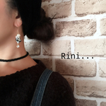 モノトーン＊クリスタル＊pearlピアス