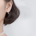 シルバー　ドロップピアス