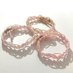【ryosyukeiko様専用】桜レース風ビーズブレスレット3個セット