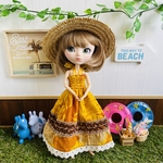 ブライス　リカちゃん  プーリップ   マキシワンピース    サンドレス