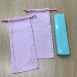 w12×28cm 箸袋箸箱袋はし箱袋はし 白シンデレラ英字