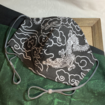   【新春✨】龍(柄物②-38)通気性の良い文生地　サイズ・裏地選択可　とっても軽い呼吸のしやすい　是非お試しして欲しい　※抗菌加工不織布縫込み可　快適マスク