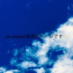 ox-satoko様専用ページです。