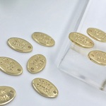 【10個】MCP4A ゴールド　メタルプレート　タグ　パーツ