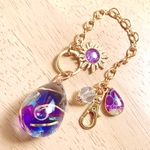 ドロップリウム チェーンチャーム パープル