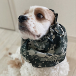 夏秋新作❤︎パズル迷彩柄　ブルー　犬用スヌード