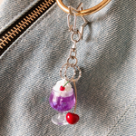 星のキーホルダー＊バッグチャーム＊星のクリームソーダ＊グレープ味🍇