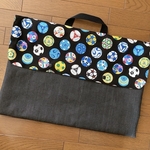 サッカーボール＊防災頭巾カバー　背もたれ補強
