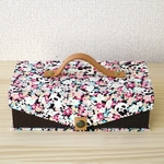 【1/26(火)22時販売start】mini金庫　パンダin花畑