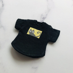 【オビツ11】ラウンドカットの大きめTシャツ(黒ﾈｺｲｴﾛｰ)