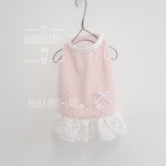 cottonワンピース　polka dots×lace°˖✧　その2