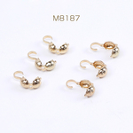 M8187   120個  デザインボールチップ エンドパーツ カメ 3.5mm ゴールド 3×（40ヶ）