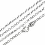 SILVER925 ネックレス ロロチェーン 2.0mm［ロジウム］ 50cm【1コ販売】(SVNEK-021-50cm