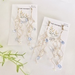 【50％OFF SALE】ー螺旋ー青い空白い雲《ピアス/イヤリング》