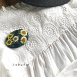 ひまわりさんの🌻のブローチ・ヘアゴム 