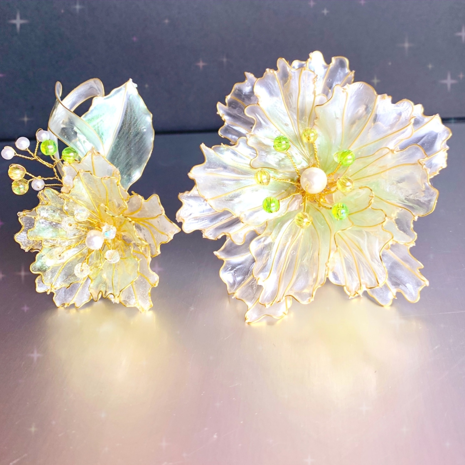 成人式用⭐︎牡丹のヘアアクセサリーセット⭐︎アメリカンフラワー