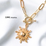 【 再販 】太陽✵⋆꙳メタルチャーム ✳︎ マンテル ネックレス