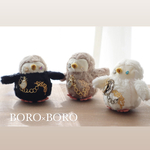 フクロウ(立体フォルム)NO.3 ♢ぬいぐるみ