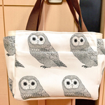 フクロウのランチトートバッグ（受注になります。布在庫少）