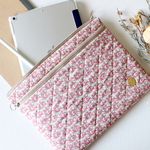 【新作】iPad・タブレットケース リバティ綿麻キルティング　 col. コットンテイル