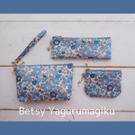 ◇◆Special Set◆◇★LIBERTY　ベッツィ　ヤグルマギク　Centaurée　海外限定カラー　ビニコのポーチ3点と持ち手のセット
