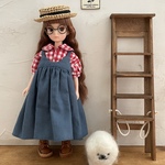 復刻版初代リカちゃん服＊キャミワンピ3点セット