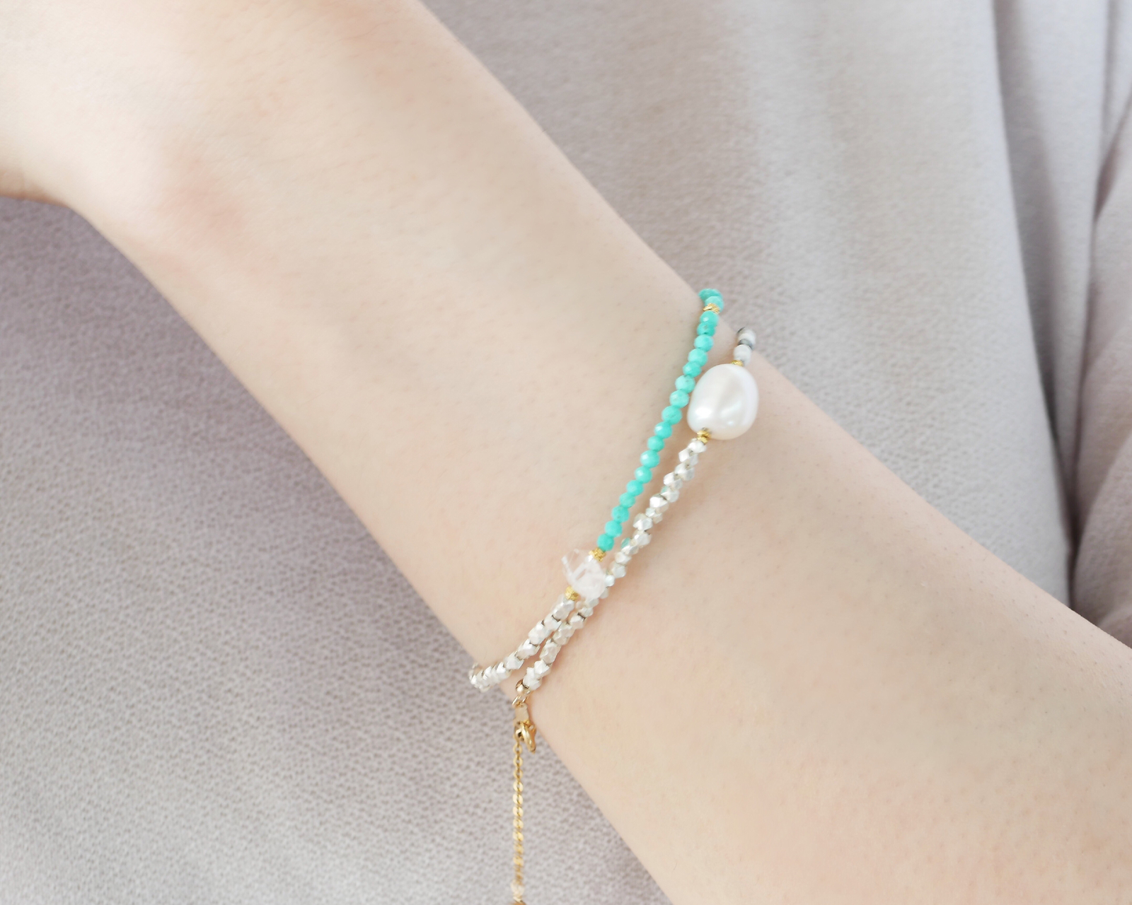 R✴︎H ♦︎14kgfアリゾナターコイズハートブレスレット ALIITA公式通販】アリータ 9KYG コードブレスレット ハート