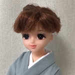 ジェニー・Momoko 夏着物　グレー・無地