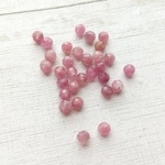 【約3.5mm 30粒】ピンクトルマリン　ラウンドカット