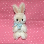 ぴんくとしろのうさぎミニ