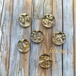 再販【miniビーズ】see-through leaf beads#GD
